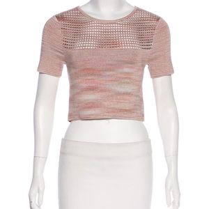 Torn by Rony Kobo Cutout accent crop top